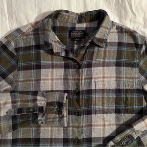 Pendleton women’s double-brushed cotton flannel button down shirt